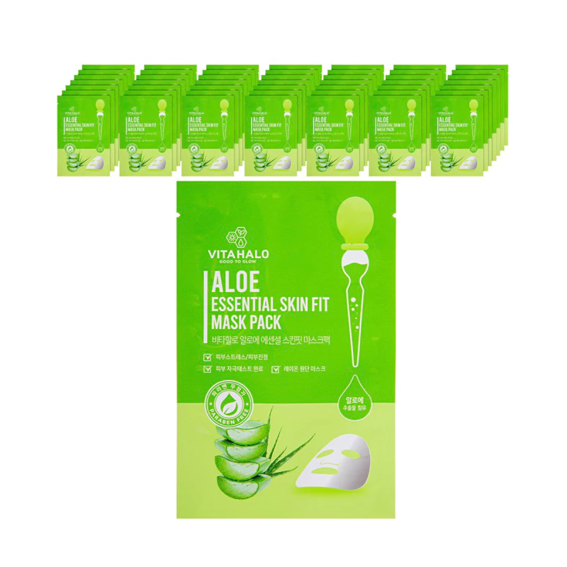 MẶT NẠ VITAHALO ALOE CHO DA DẦU MỤN 10 miếng