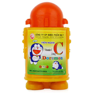 Viên Ngậm Vitamin C Doremon Tuổi Thơ - Glucose C Ngậm, Tăng Sức Đề Kháng Cho Bé (Lọ 50 Viên Nén Ngậm) [Chính Hãng]