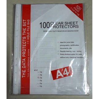 Bìa lỗ  A4 - File lá lỗ A4 700gr