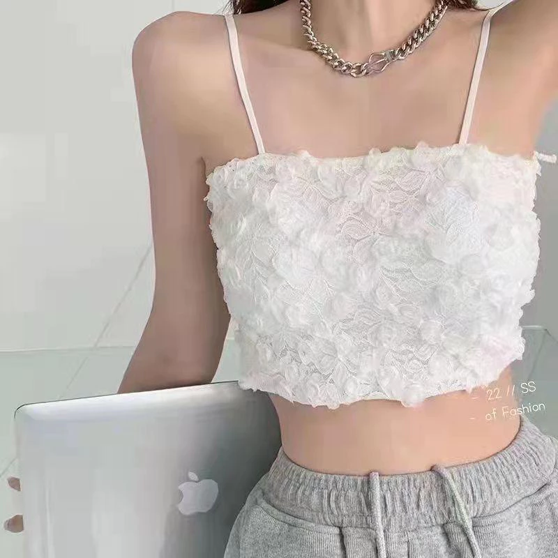 Áo Ngực Bra Ren Hoa 2 Dây Mềm Mại Siêu Gợi Cảm Ôm Ngực Rose 9940