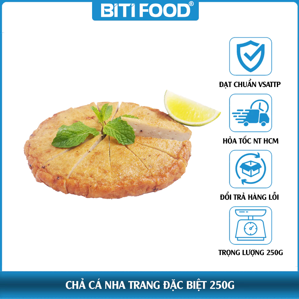 [Hỏa Tốc NT HCM] Chả Cá Nha Trang Đặc Biệt 250gr/ Túi Có Kiểm Định ATVSTP Giá Tốt Chất Lượng