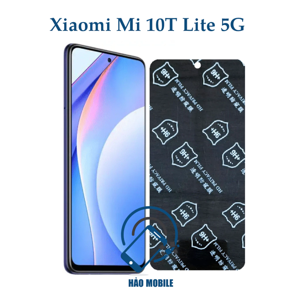 Dán chống nhìn trộm Xiaomi Mi 10T Lite 5G - Dán cường lực dẻo nano 9H+