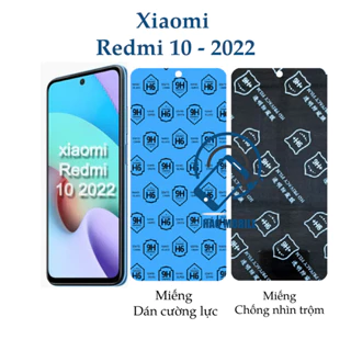 Dán cường lực dẻo nano Xiaomi Redmi 10 2022 ( trong suốt và chống nhìn trộm )