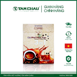 [TÂM CHÂU] Cà Phê Hòa Tan 3 in 1 340G (20 Thanh x 1.7G)