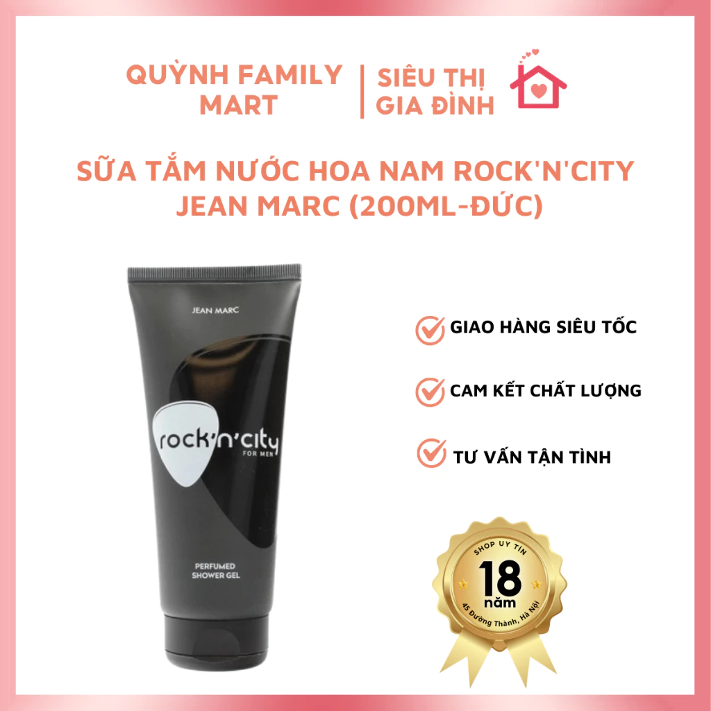 Sữa tắm nước hoa Nam Rock'n'city - JEAN MARC (200ml - Đức)
