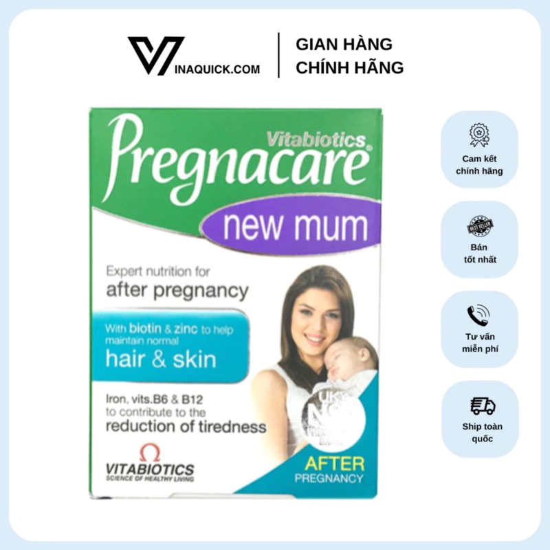 Viên uống Pregnacare New Mum 56 Viên Phục Hồi Tóc Và Da Cho Mẹ Sau Sinh - VINAQUICK