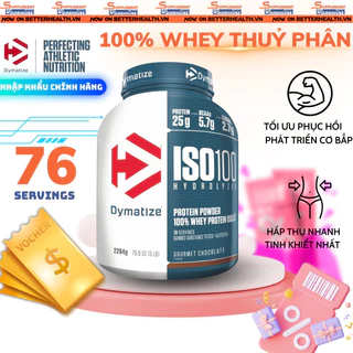 Dymatize Iso100 whey protein tinh khiết - bổ sung đạm hấp thụ nhanh - 5 Lbs