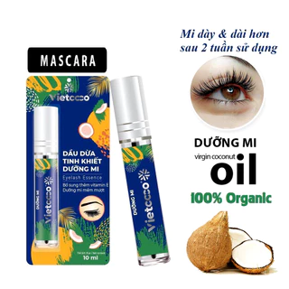 DẦU DỪA NGUYÊN CHẤT DƯỠNG MI VIETCOCO -10ml - THIẾT KẾ SIÊU TINH TẾ