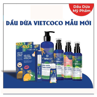 Dầu Dừa 100% Nguyên Chất Vietcoco : HŨ 200ML - XỊT 130ML