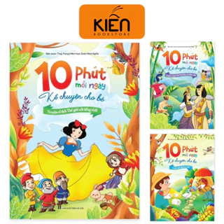 Sách - 10 Phút Mỗi Ngày Kể Chuyện Cho Bé Truyện Cổ Tích Việt Nam Thế Giới Ngụ Ngôn Được Yêu Thích Nhất Nổi Tiếng Nhất