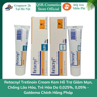 Retacnyl Tretinoin Cream Kem Hỗ Trợ Giảm Mụn, Chống Lão Hóa, Trẻ Hóa Da 0,025%, 0,05% - Galdema Chính Hãng Pháp