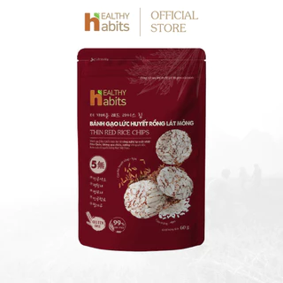 Bánh Gạo Lức Huyết Rồng Lát Mỏng HEALTHY habits 60g - bánh snack Hàn Quốc từ Gạo - hỗ trợ chế độ ăn Kiêng, GYM, EATCLEAN