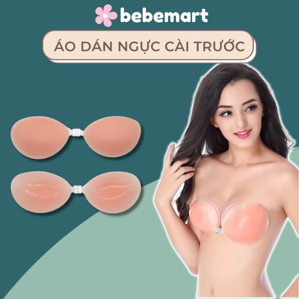 Áo Dán Ngực Silicone Có Cài BEBECHIC, Tạo Khe Quyến Rũ Siêu Dính Tái Sử Dụng AD001