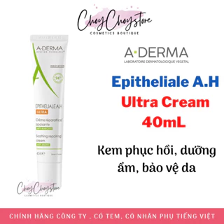 (TEM CTY) Kem Dưỡng Aderma Epitheliale A.H Ultra Cream 40mL  Kem Phục Hồi, Dưỡng Ẩm, Bảo Vệ Da (A-derma)