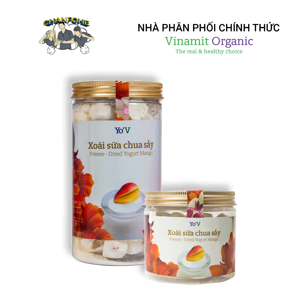 Sữa Chua Sấy YoV Xoài VINAMIT Lon 60g/90g