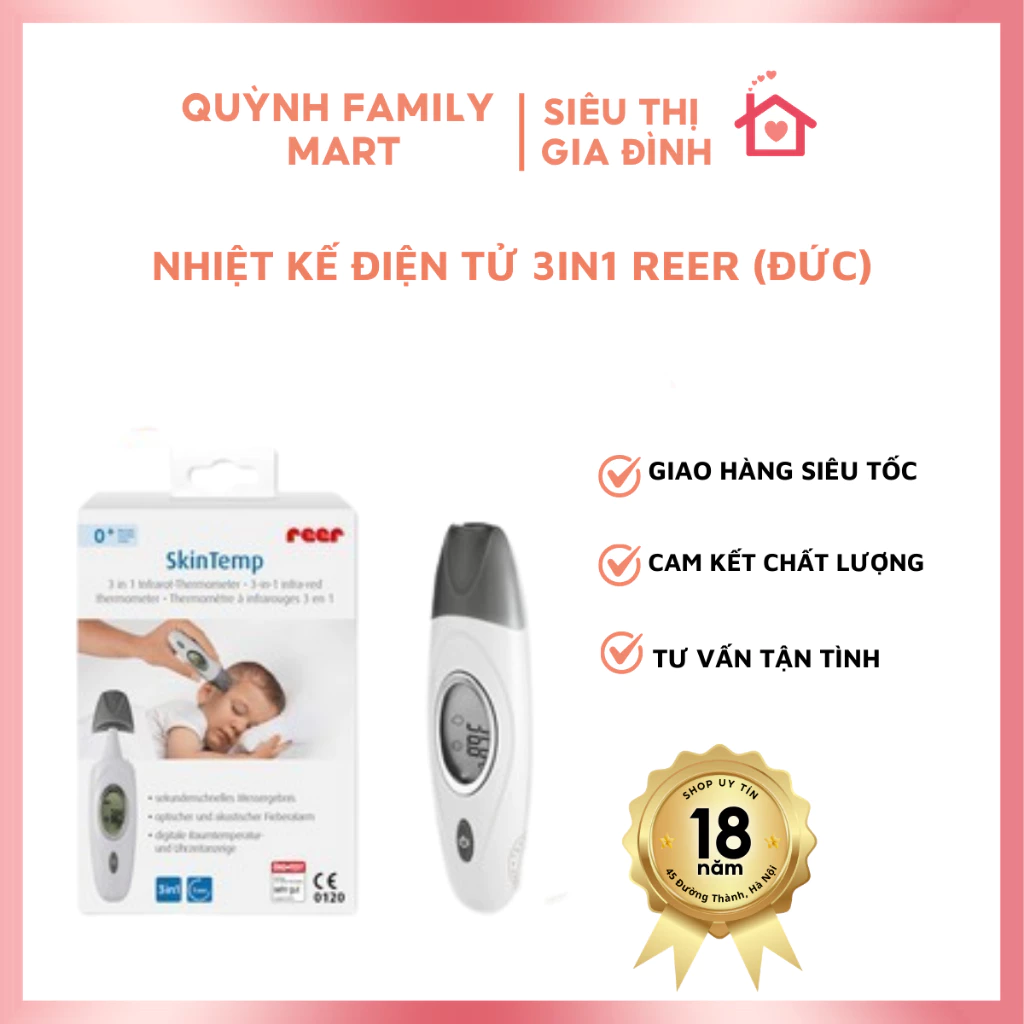 Nhiệt kế điện tử 3in1 Reer (ĐứC)