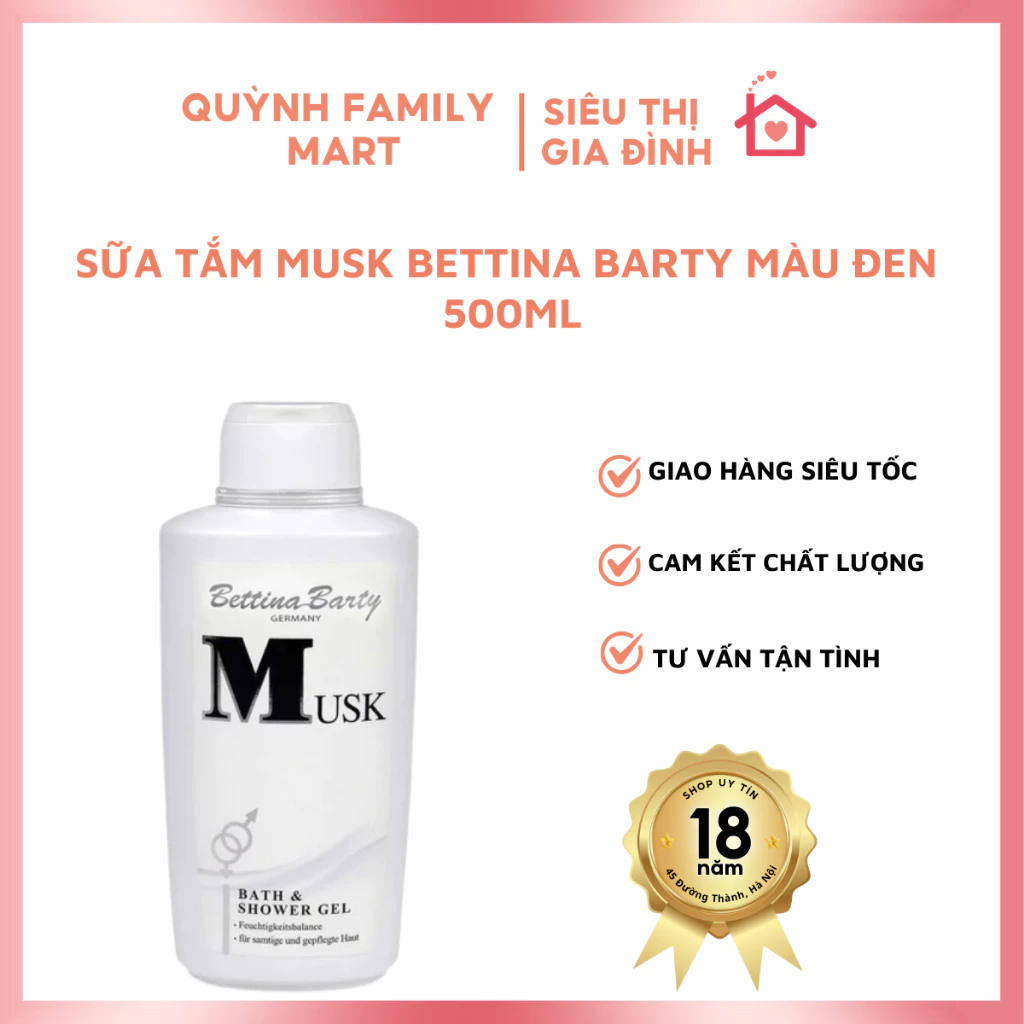 Sữa tắm Musk Bettina Barty 500ml