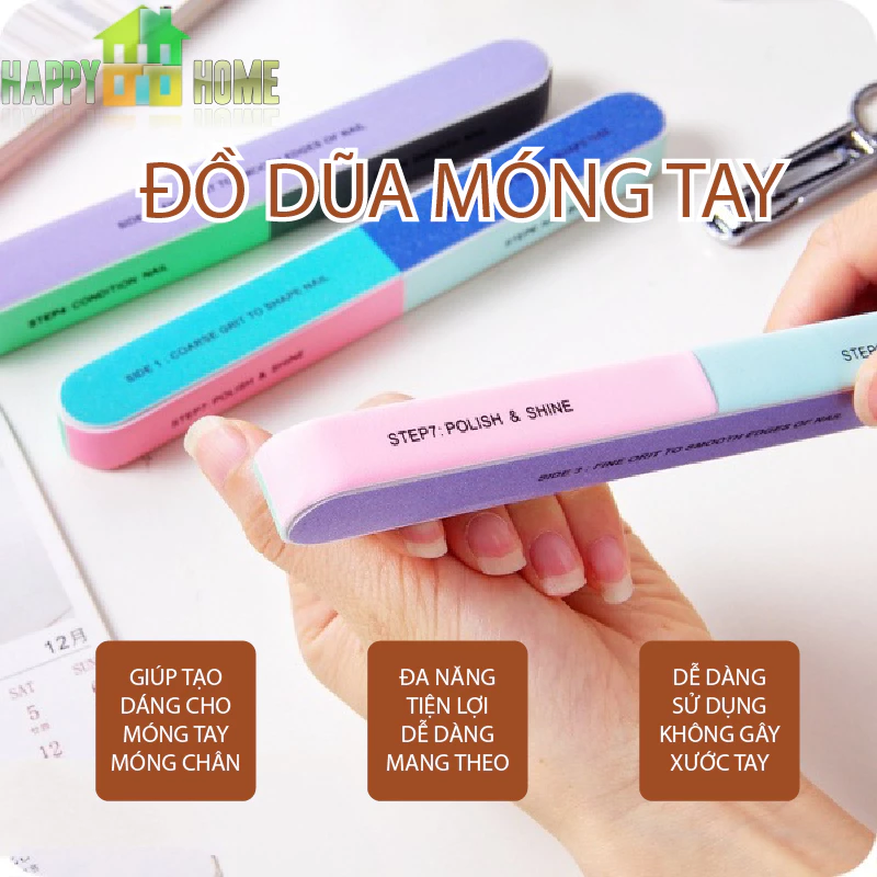 Cây Dũa Móng Tay 7 Mặt Tiện Dụng