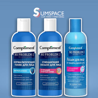 Toner Compliment No Problem Làm sạch sâu, Kiềm dầu - 200ml