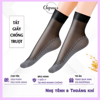 Tất Da Chân Tất Vớ Giấy Nữ Siêu Mỏng Đệm Bông Cotton Chống Trơn Trượt Siêu Dai Thoáng Khí Đàn Hồi - TG1