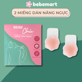 Túi 2 Miếng Dán Nâng Ngực BEBE CHIC Silicone Hình Nhũ Hoa, Tạo Khe Quyễn Rũ