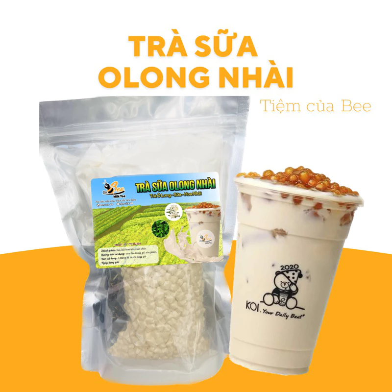 Set Làm Trà Sữa Trân Châu Ô Long Nhài Tiệm của Bee - BeeKit, Thành Phẩm 15 ly Nguyên Liệu Tự Nấu Tại Nhà