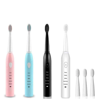 Bàn chải điện ELECTRIC TOOTHBRUSH-mua bàn chải tặng 4 đầu chải tiện lợi (tuyển sỉ tq)