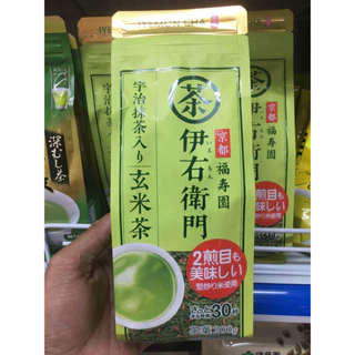Trà xanh gạo lứt rang có bột Matcha Fukujuen Iyemon Matcha blend Genmaicha 200g