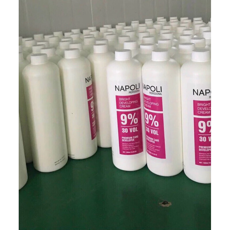 Oxy trợ nhuộm napoli chống sót thơm mùi sữa dừa lên màu tốt chính hãng