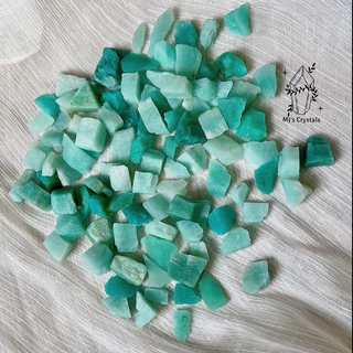 Đá thô Amazonite thiên hà xanh ngọc vip đẹp sưu tầm, handmade, reiki, thanh tẩy thiền định