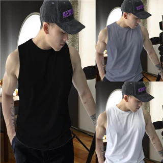 Combo 3 Áo ba lỗ Tank Top nam thiết kế sát nách để chơi thể thao, Áo Tập Gym thun cotton 85% mịn mát đủ size Dibbycloset