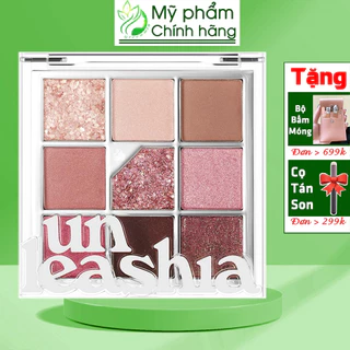 Bảng Phấn Mắt 9 Ô Unleashia Glitterpedia Eye Palette màu 05 All of Dusty Rose CHÍNH HÃNG