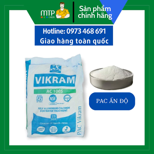 1kg-PAC Bột Hút Cặn Lơ Lưng Trong Nước, PAC ấn Độ chiết lẻ 1kg