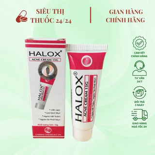 Kem bôi mụn Halox Acnes Cream tuýp 15g ⚡ CAM KẾT GIÁ RẺ ⚡ Kem bôi mụn thâm ngăn ngừa tái nhiễm và lây lan hiệu quả