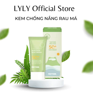 Kem Chống Nắng Rau Má Cho Da Dầu, Nhạy Cảm JEJU PRETTY SKIN Skin -50ml Hàn Quốc