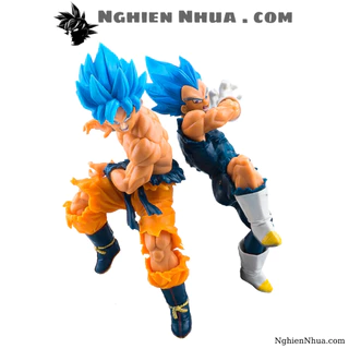 Mô hình Dragon Ball Son Goku Blue với Vegata Blue Cao 19-20 cm mô hình figure 7 viên ngọc rồng - Nghiện Nhựa