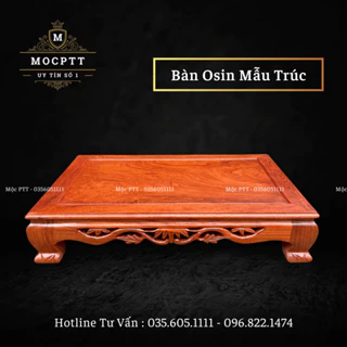 Bàn Osin , Bàn Trà triện Trúc gỗ Hương Đá Cỡ Lớn trang trí nhà cửa