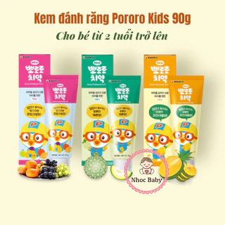 Kem đánh răng Pororo ít flour cho bé từ 2 tuổi 90g Hàn Quốc