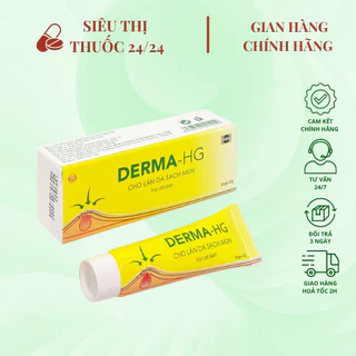 Kem bôi Derma HG tuýp 12g ⚡ CAM KẾT GIÁ RẺ ⚡Kem Bôi Cho Làn Da Sạch Mụn Mờ Thâm