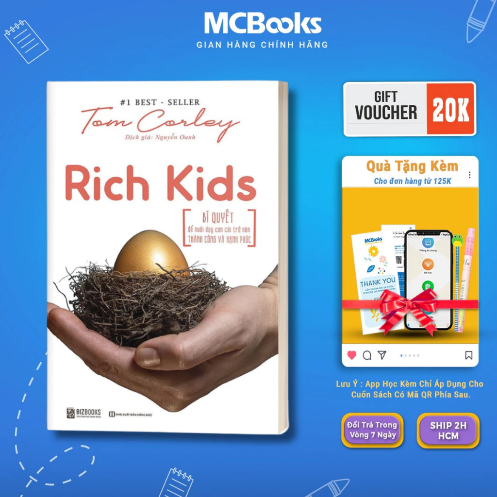 Sách - Rich Kids: Bí quyết để nuôi dạy con cái trở nên thành công và hạnh phúc Mcbooks