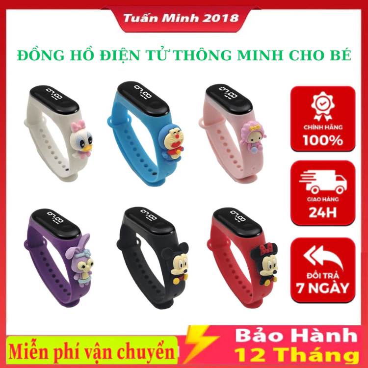 Đồng Hồ Trẻ Em ZGO DISNEY Silicon, Đồng Hồ Điện Tử Thông Minh Cho Bé