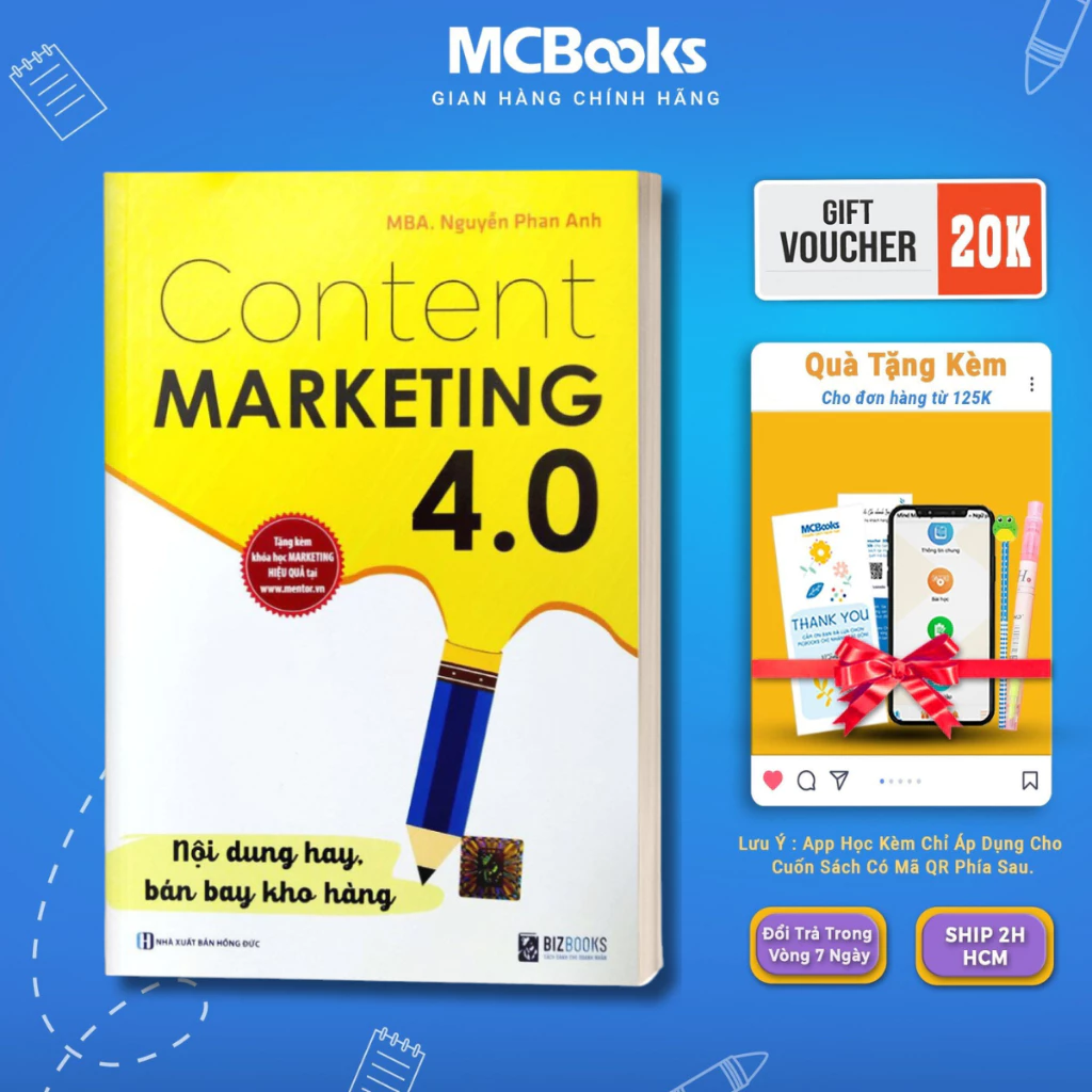 Sách - Content Marketing 4.0: Nội dung hay, bán bay kho hàng (Tặng kèm khóa học online) Mcbooks