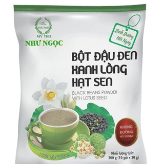 Bột Đậu Đen Xanh Lòng, Gạo Lứt Hạt Sen, 5 Thứ Đậu Hạt Sen Như Ngọc 300G (Không đường)