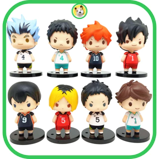 Mô hình Haikyuu 6cm Vua bóng chuyền mắt đen Sugawara Yu Kei Tobio Hotaro dễ thương bền màu an toàn tiệm đồ chơi Beocaz