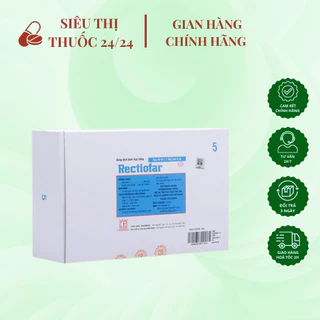 [ Hộp 10 ống ] Ống bơm đi cầu RECTIOFAR ⚡ CAM KẾT CHÍNH HÃNG ⚡ Ống bơm hỗ trợ táo bón hiệu quả, giúp đi cầu dễ dàng hơn