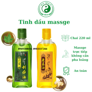 Tinh dầu gừng- tinh dầu ngải cứu dùng cho Massage-Hộp 220ml