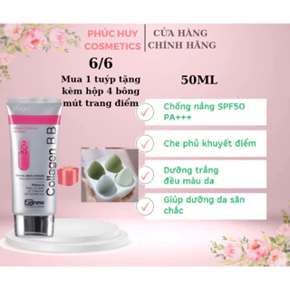 Combo 2 tuýp Kem Trang Điểm Ma Thuật BB Collagen Cream Benew Collagen Whitening SPF 50PA+++ Hàn Quốc ( MẪU MỚI)
