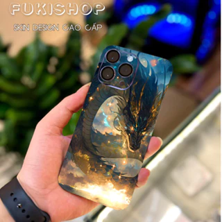 Tấm dán Skin Mặt Sau Rồng MS03 FULL VIỀN 14 pro max , 13 pro max , 12 pro max , 11 pro max , xs max - FukiShop