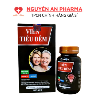 Viên tiểu đêm hỗ trợ giảm tiểu đêm, tăng cường chức năng của thận, giúp bổ thận - Hộp 30 Viên - Viên tiểu đêm màu Đỏ Đen