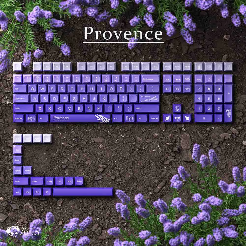 Keycap AKKO PROVENCE Tím thủy chung cho bàn phím